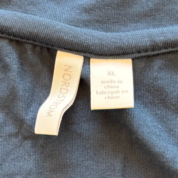 Nordstrom Moonlight V-Neck Nightshirt - Blue Blur - XL - Picture 3 of 4